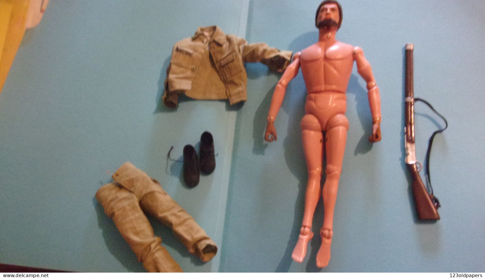 Vintage 1964  ACTION MAN Original Hasbro 1964 Palitoy - GI JOE BEL ETAT DE CONSERVATION AVEC TENUE ACTION JO HONG KONG - GIJoe