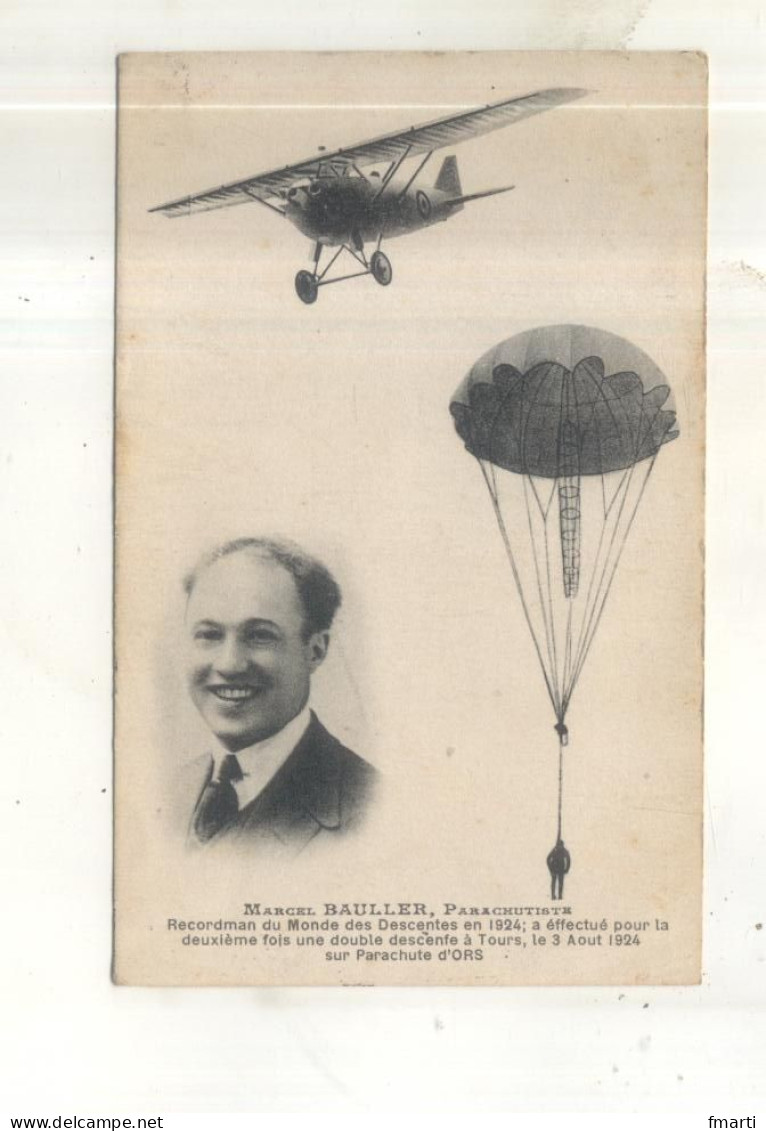 Marcel Bauller, Parachutiste - Parachutting