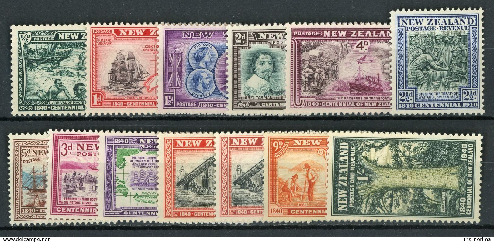 328 New Zealand 1940 Scott #229-41 M* (Lower Bids 20% Off) - Unused Stamps