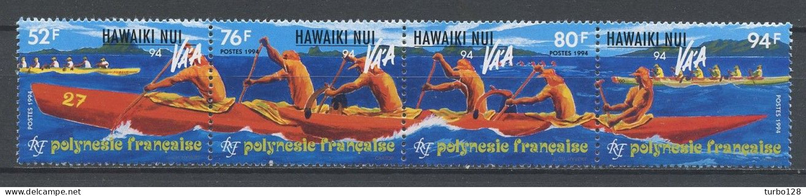 POLYNESIE 1994 N° 464/467 ** Neufs MNH Superbes C 9 € Hawaiki Nui Va'a Course De Pirogues Bateaux Boats Transpor - Neufs