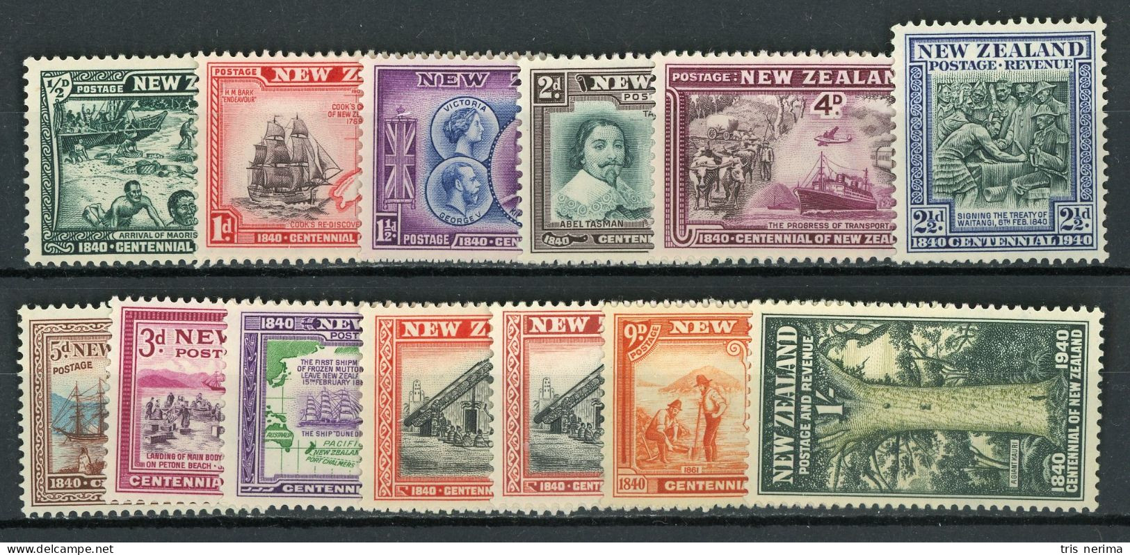 330 New Zealand 1940 Scott #229-41 M* (Lower Bids 20% Off) - Unused Stamps