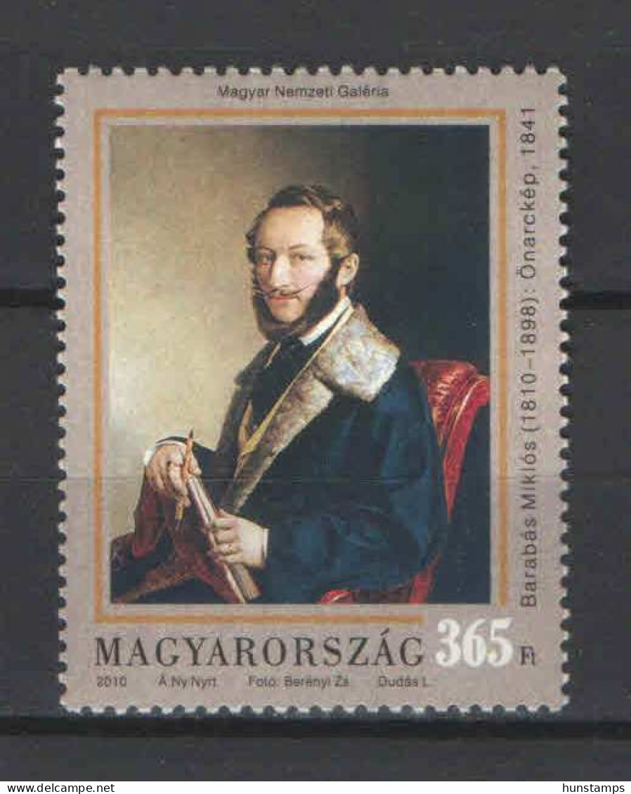 Hungary 2010. Mikos Barabas Portrait, Paintings Stamp MNH (**) - Ongebruikt