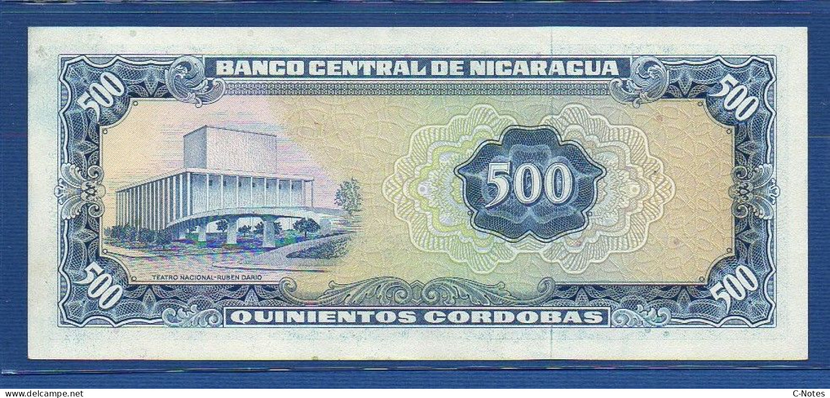 NICARAGUA - P.133 – 500 Córdobas 1979 AUNC, S/n E 0675758 - Nicaragua