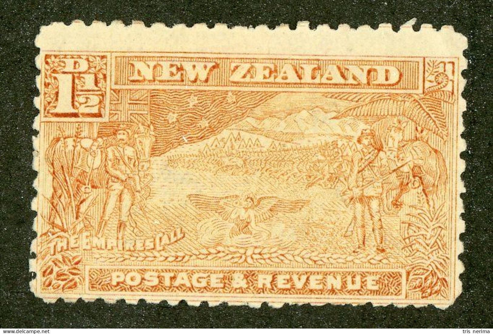 368 New Zealand 1901 Scott #101 M* (Lower Bids 20% Off) - Ongebruikt