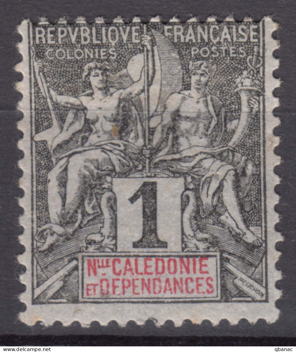 New Caledonia Nouvelle Caledonie 1892 Yvert#41 Mint Hinged - Ongebruikt