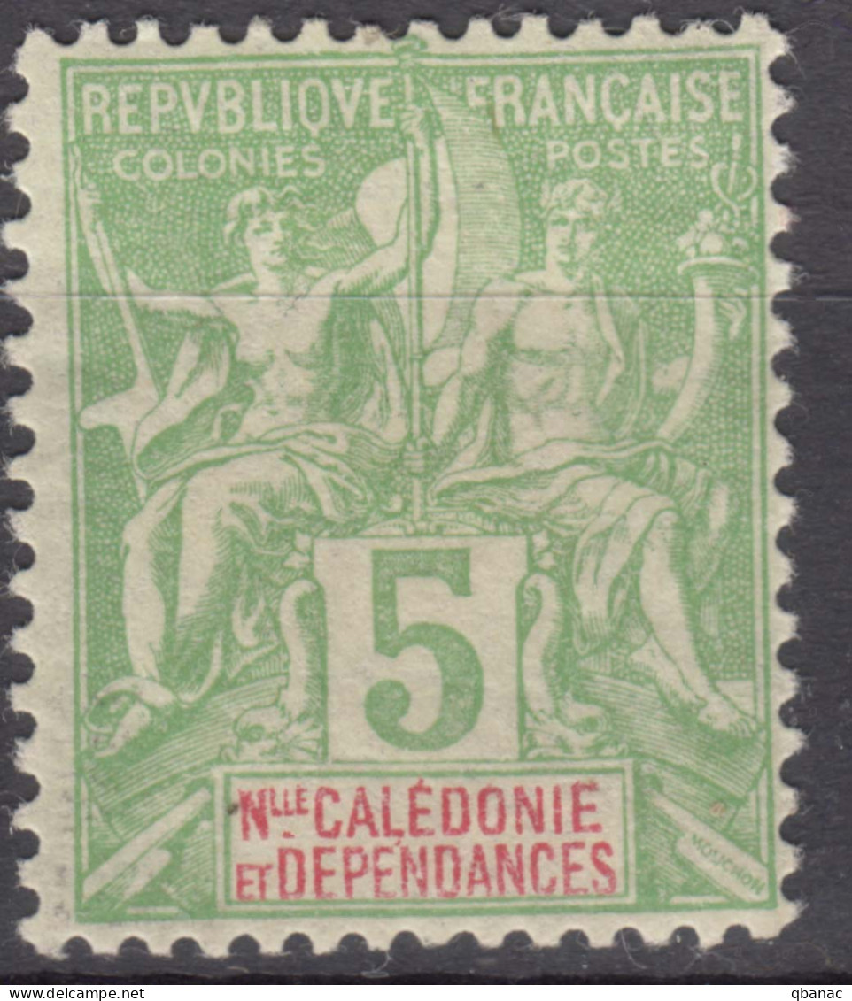 New Caledonia Nouvelle Caledonie 1900 Yvert#59 Mint Hinged - Ungebraucht