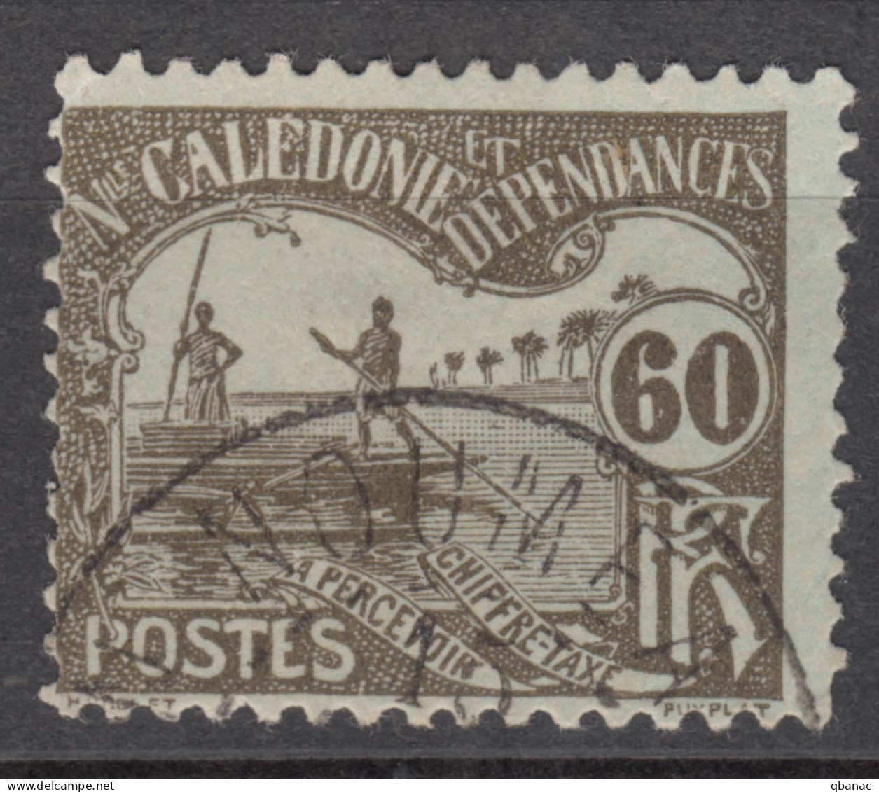 New Caledonia Nouvelle Caledonie 1906 Timbres-taxe Yvert#22 Used - Gebraucht