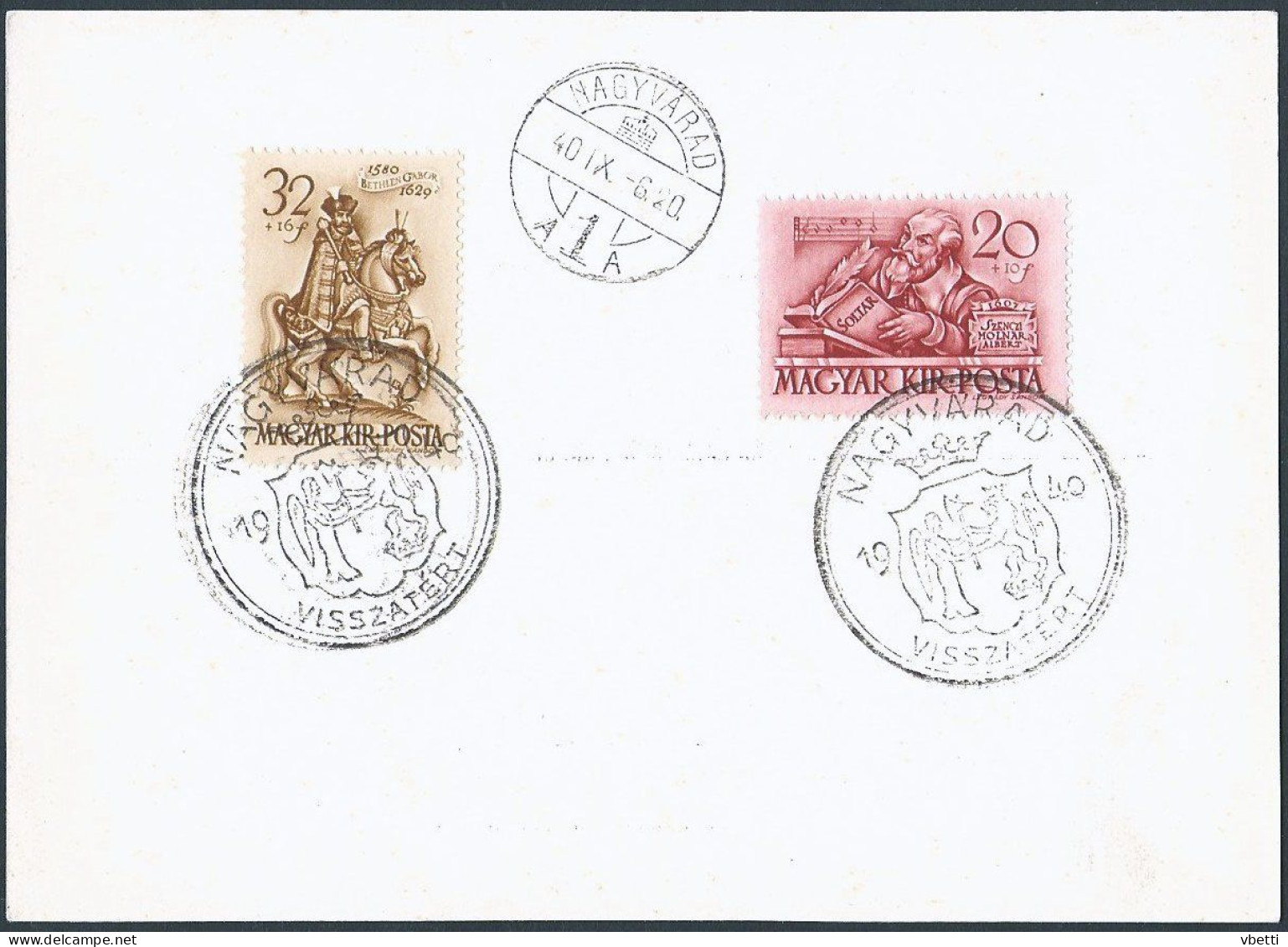 Hungary - Transylvania: Nagyvárad (Oradea / Großwardein), Irredenta Stamp  1940 - Altri & Non Classificati