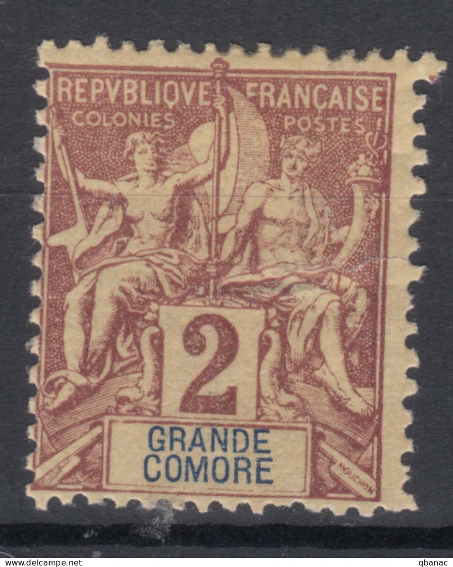 Great Comoro Island, Grande Comore 1897 Yvert#2 Mint Hinged - Neufs