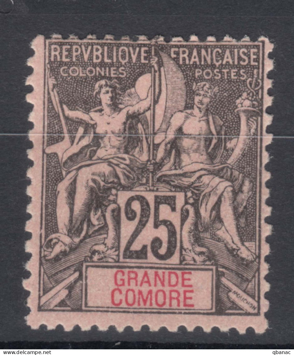 Great Comoro Island, Grande Comore 1897 Yvert#8 Mint Hinged - Nuovi