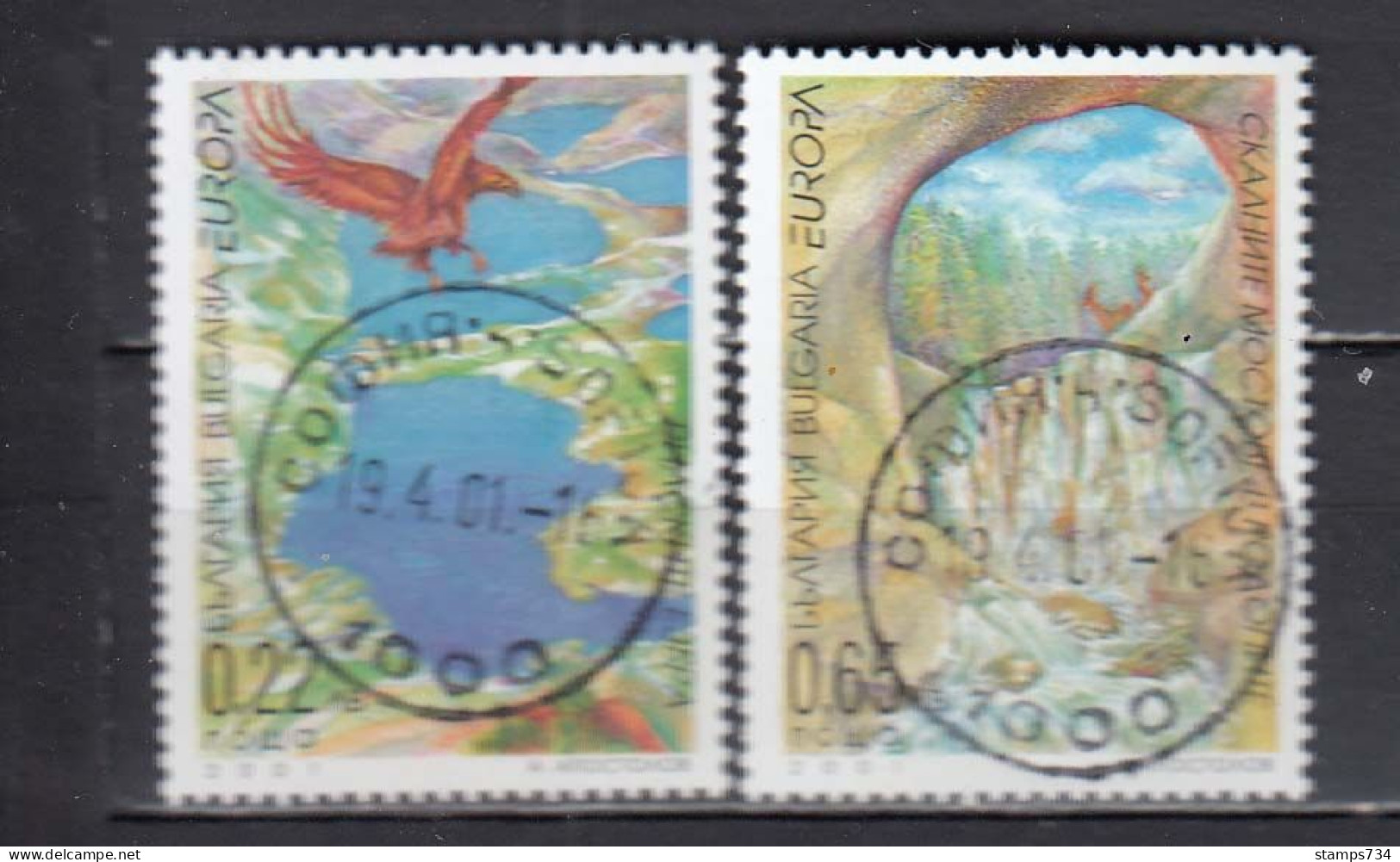 Bulgaria 2001 - EUROPA: The Water, Mi-Nr. 4512/13, Used - Oblitérés