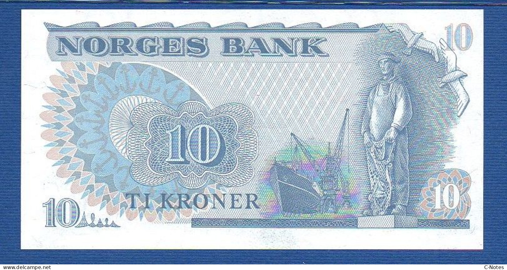 NORWAY - P.36c – 10 Kroner 1983 UNC-, S/n CR3124665 - Norway