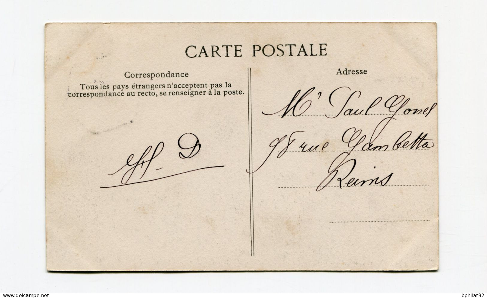 !!! MEETING DE BETHENY DE 1909, CPA DU BIPLAN DU COMTE DE LAMBERT REMORQUE PAR UNE AUTO, CACHET SPECIAL - Aviation