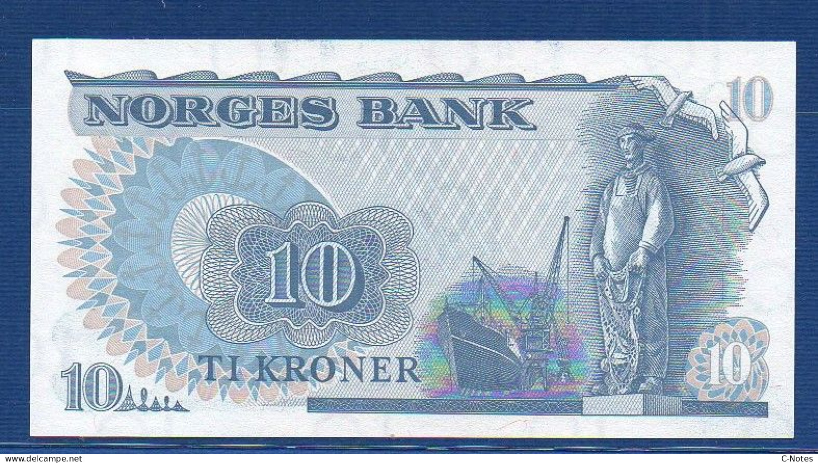 NORWAY - P.36c – 10 Kroner 1984 UNC, S/n CT5801599 - Norwegen