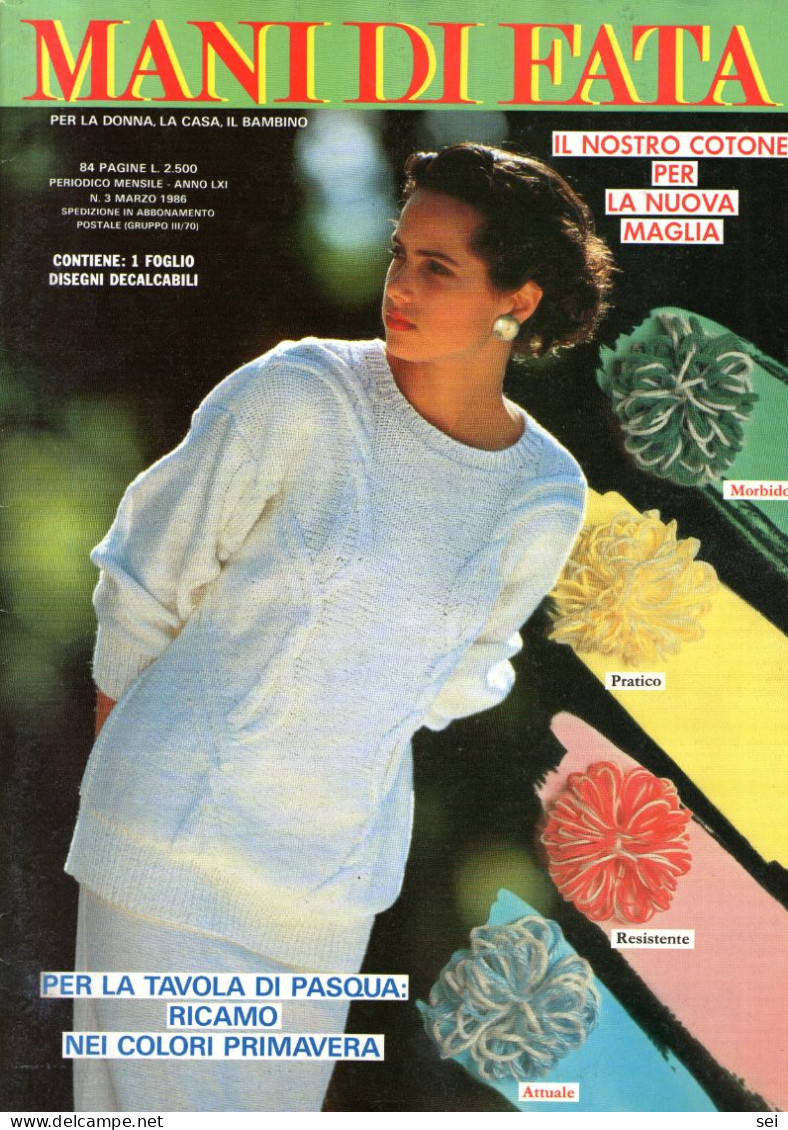 C 356 -  Rivista, Mani Di Fata Marzo 1986 - Fashion