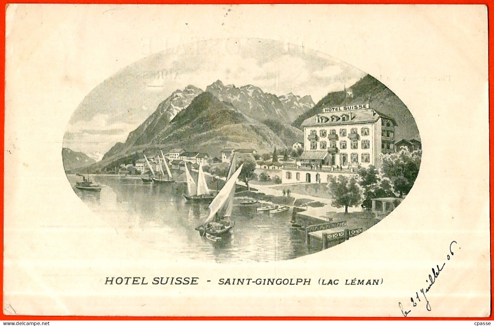 CPA AK Suisse Schweiz - VS VALAIS - St SAINT-GINGOLPH - Hôtel Suisse (Lac Léman) - Saint-Gingolph