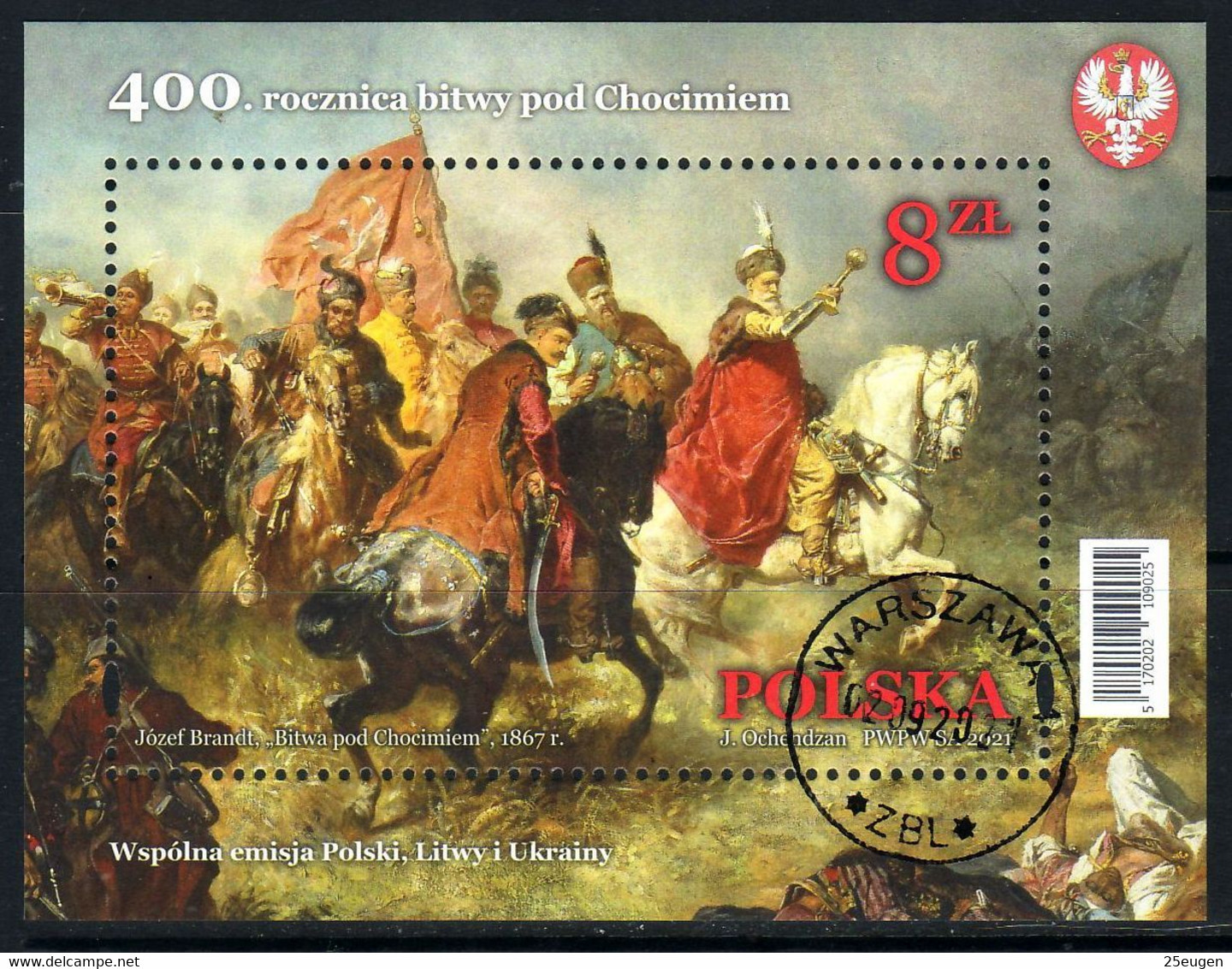 POLAND 2021 Michel No Bl 306 Used - Oblitérés