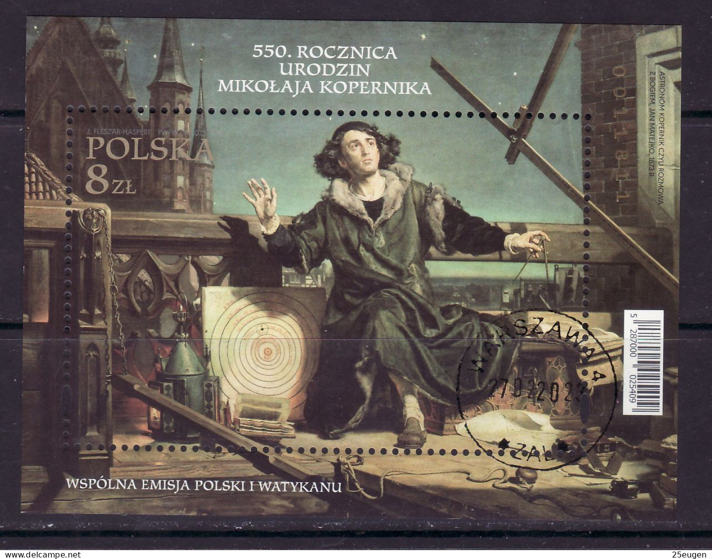 POLAND 2023 Nicolaus Copernicus MS USED - Gebraucht