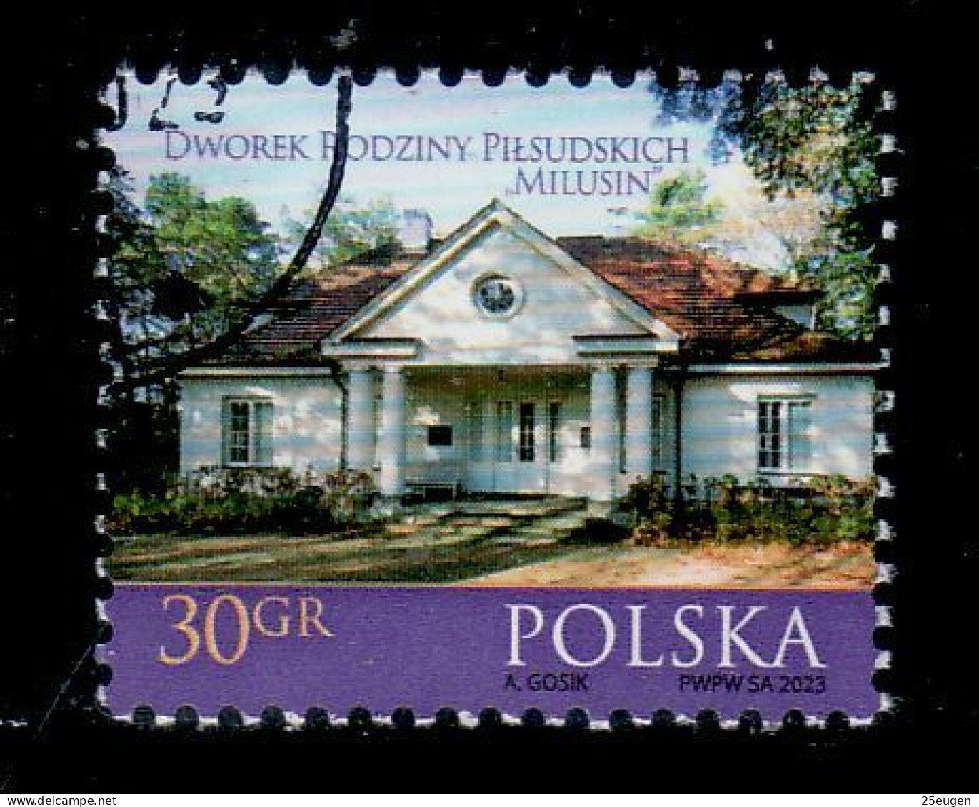 POLAND 2023  Milusin Manor House USED - Gebraucht