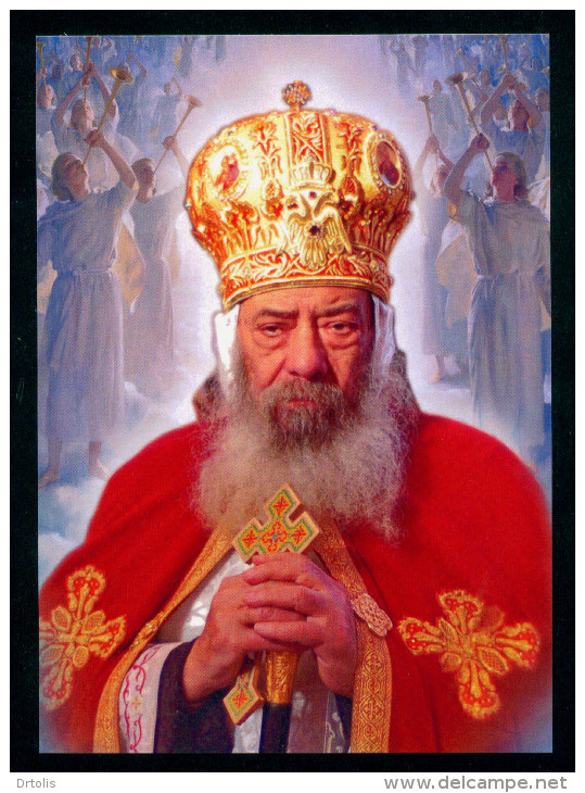 EGYPT / 2012 / MAXICARD / MAXIMUM / POPE SHENOUDA III OF ALEXANDRIA  / RELIGION / CHRISTIANITY /  CHURCH - Lettres & Documents