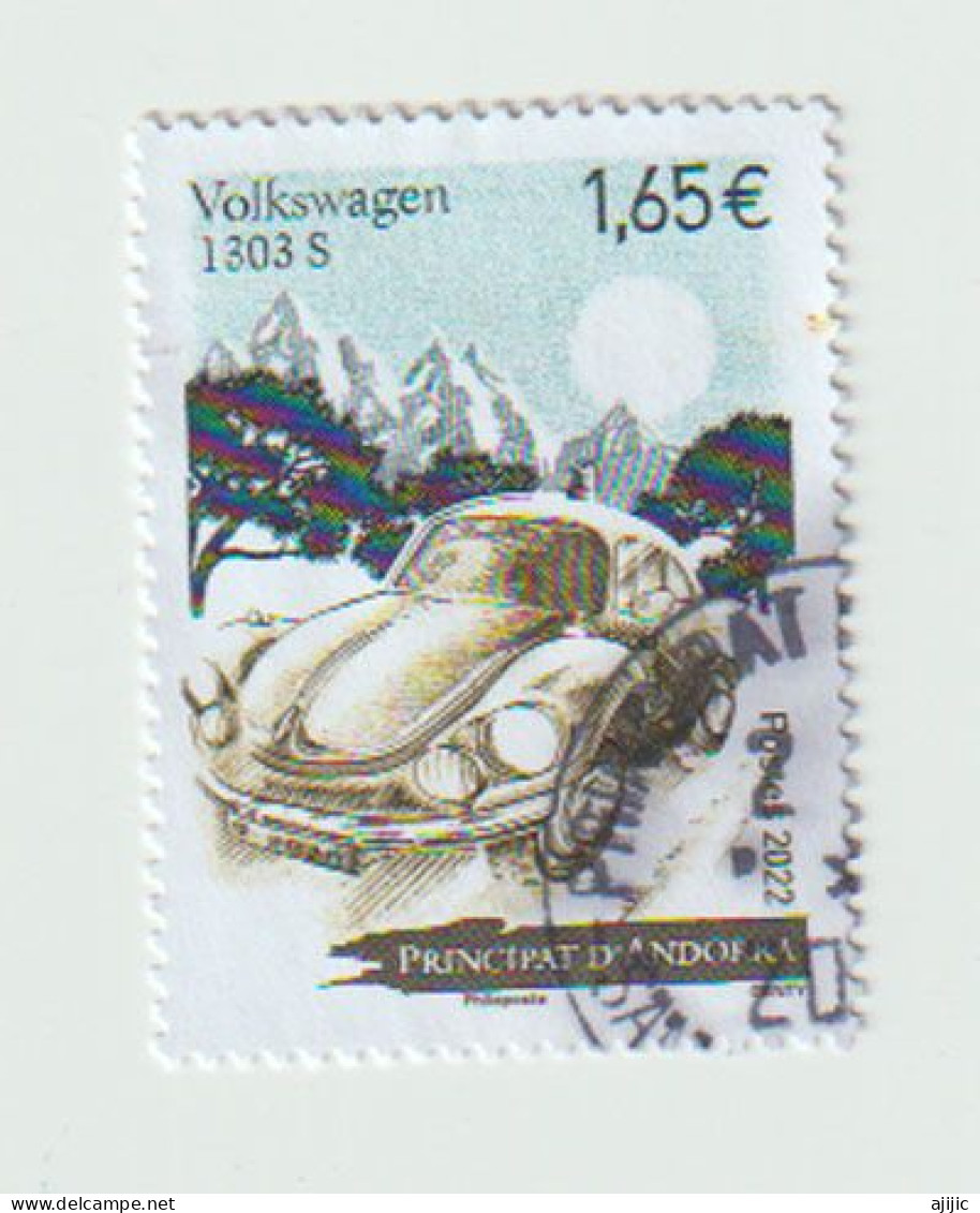 ANDORRA. 2022 Volkswagen 1303S (Escarabajo) GSR. Sello Cancelado, 1ª Calidad - Oblitérés