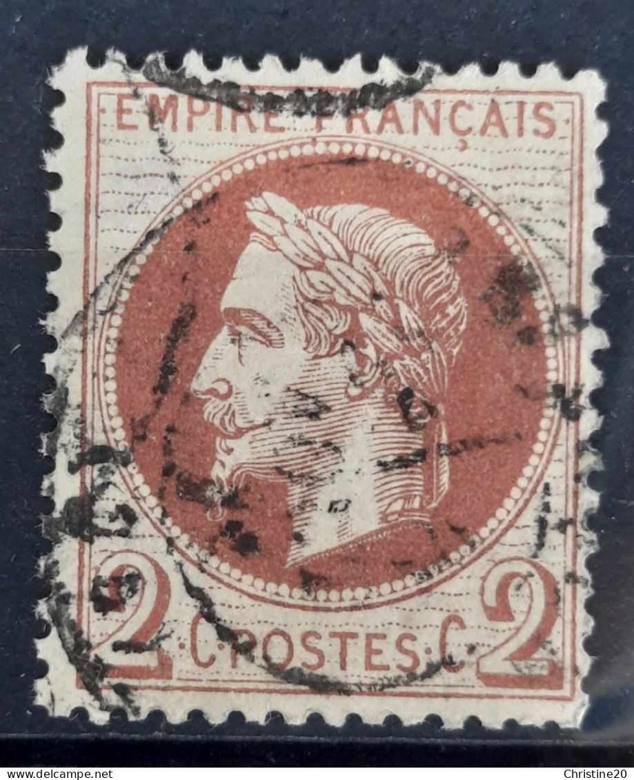 France 1862 N°26A Ob CaD 2 Choix Cote 50€ - 1863-1870 Napoléon III Lauré