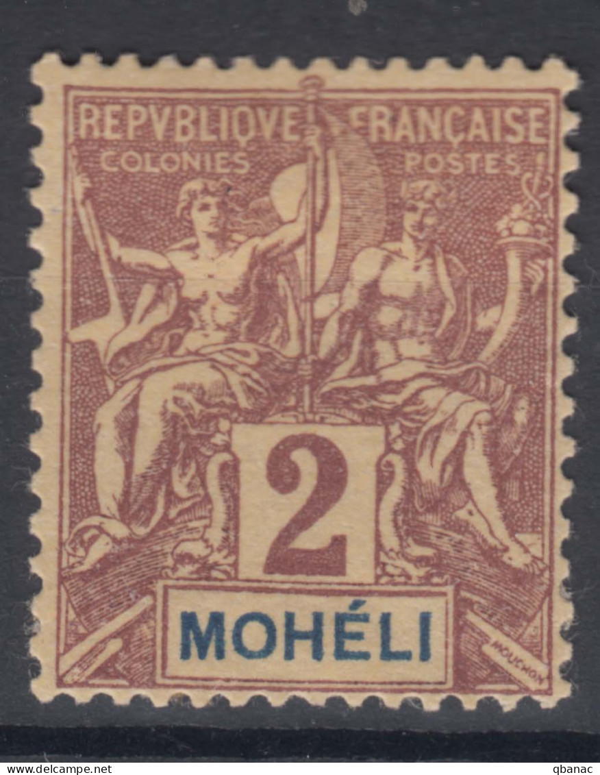 Moheli 1906 Yvert#2 Mint Hinged - Neufs