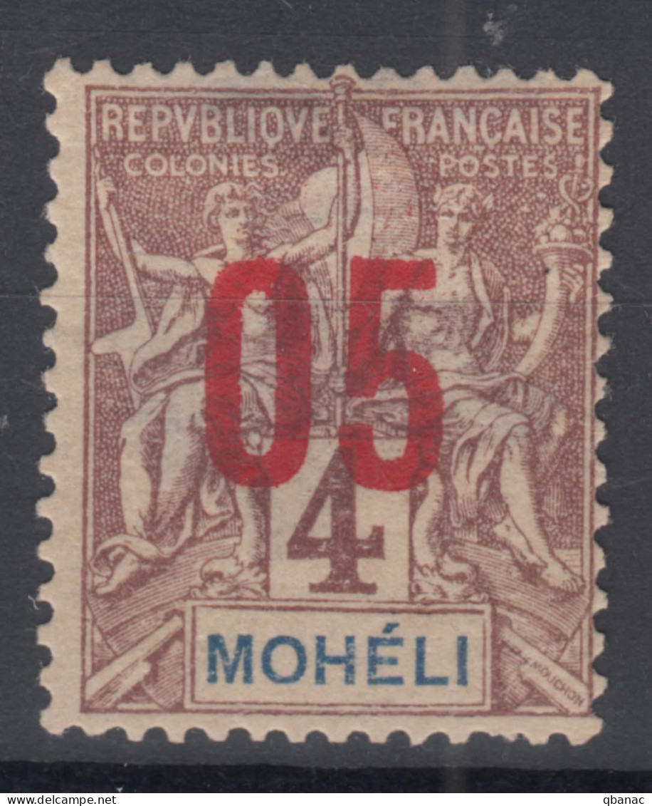 Moheli 1912 Yvert#17 Mint Hinged - Nuevos