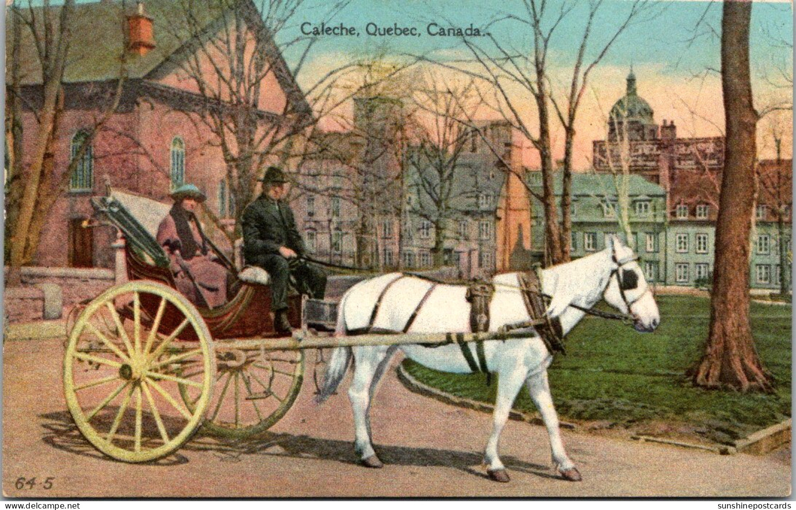 Canada Quebec Caleche Horse Drawn Carriage - Québec - La Cité