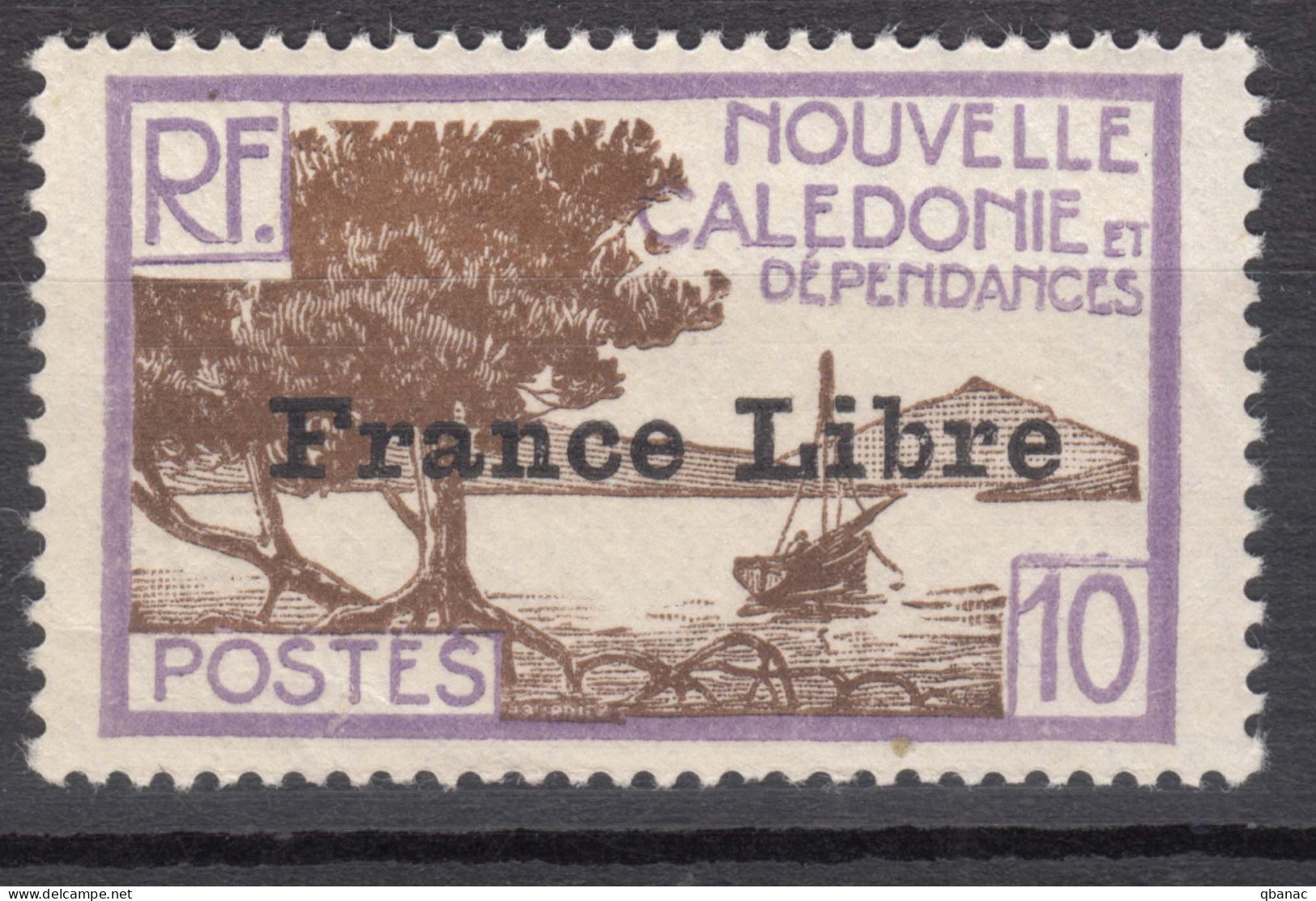 New Caledonia Nouvelle Caledonie 1941 FRANCE LIBRE Yvert#242 Mint Hinged - Ungebraucht