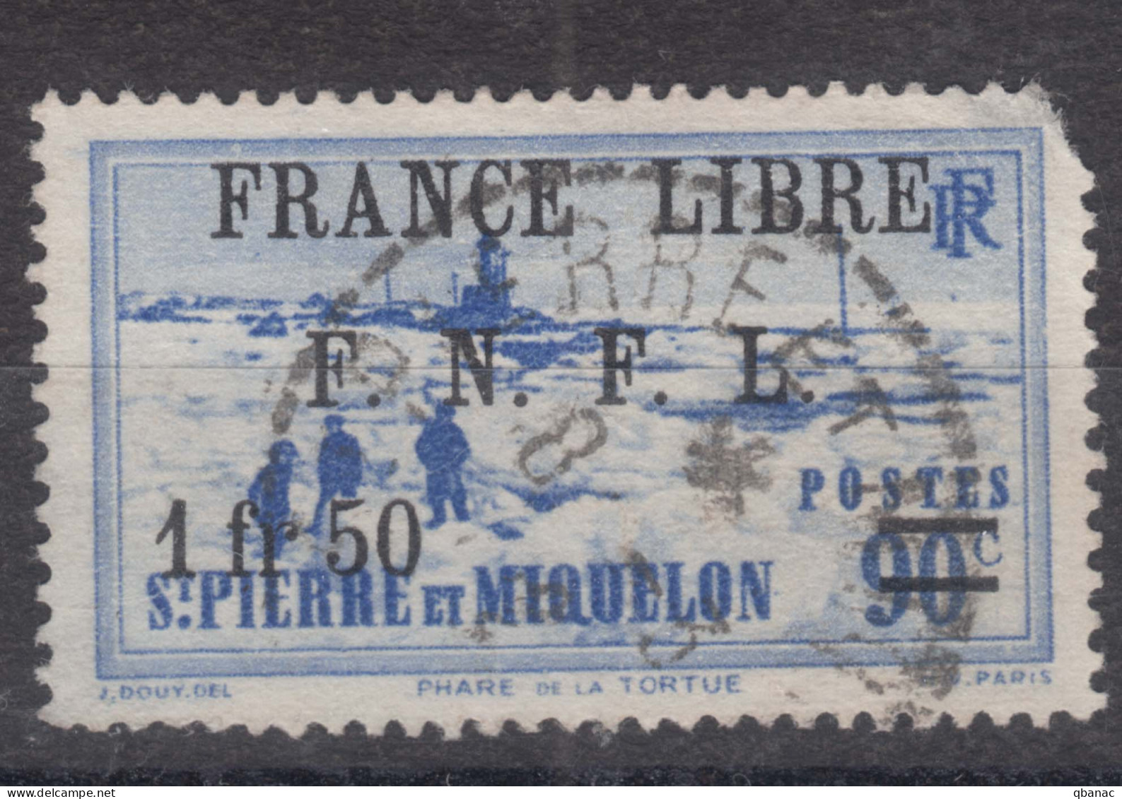 St. Pierre & Miquelon 1941 FRANCE LIBRE Mi#273 Used - Used Stamps