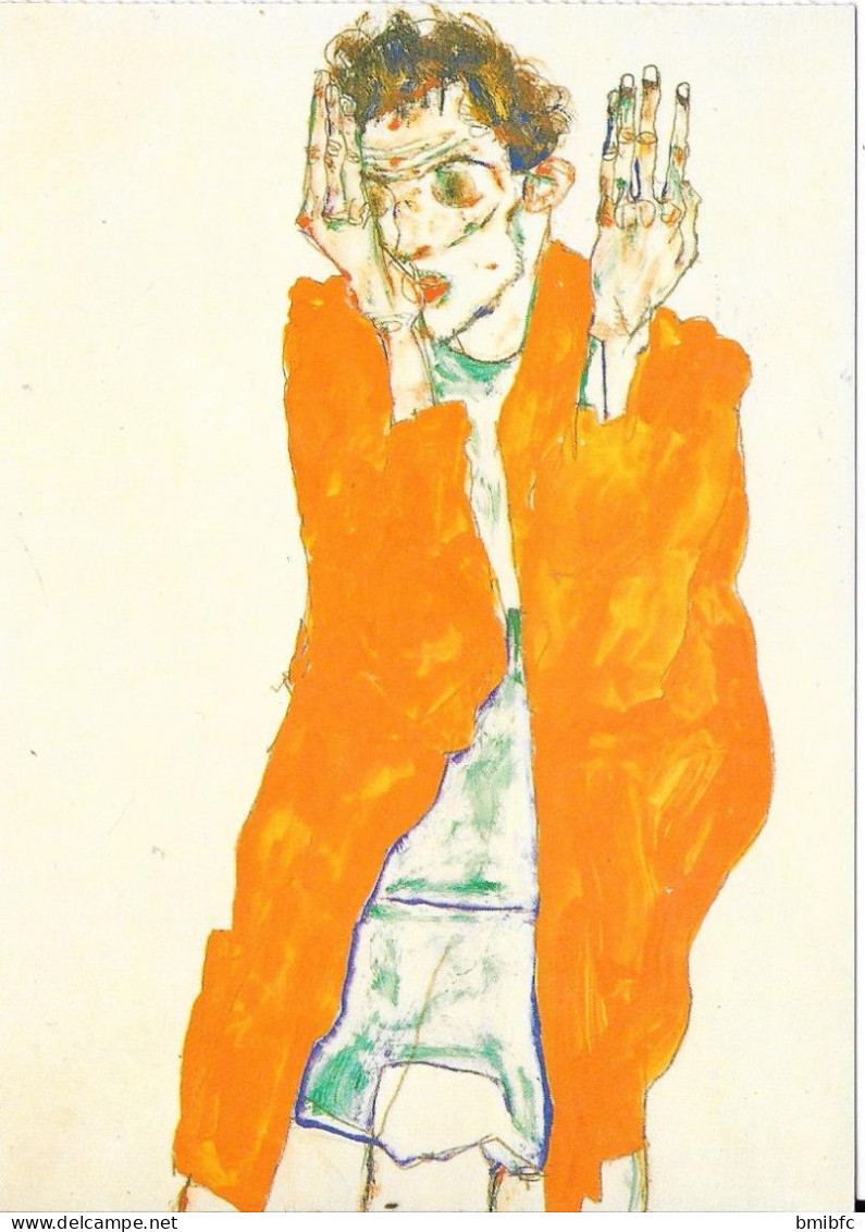 Egon Schiele - Autoportrait En Chemise Rouge - Schiele