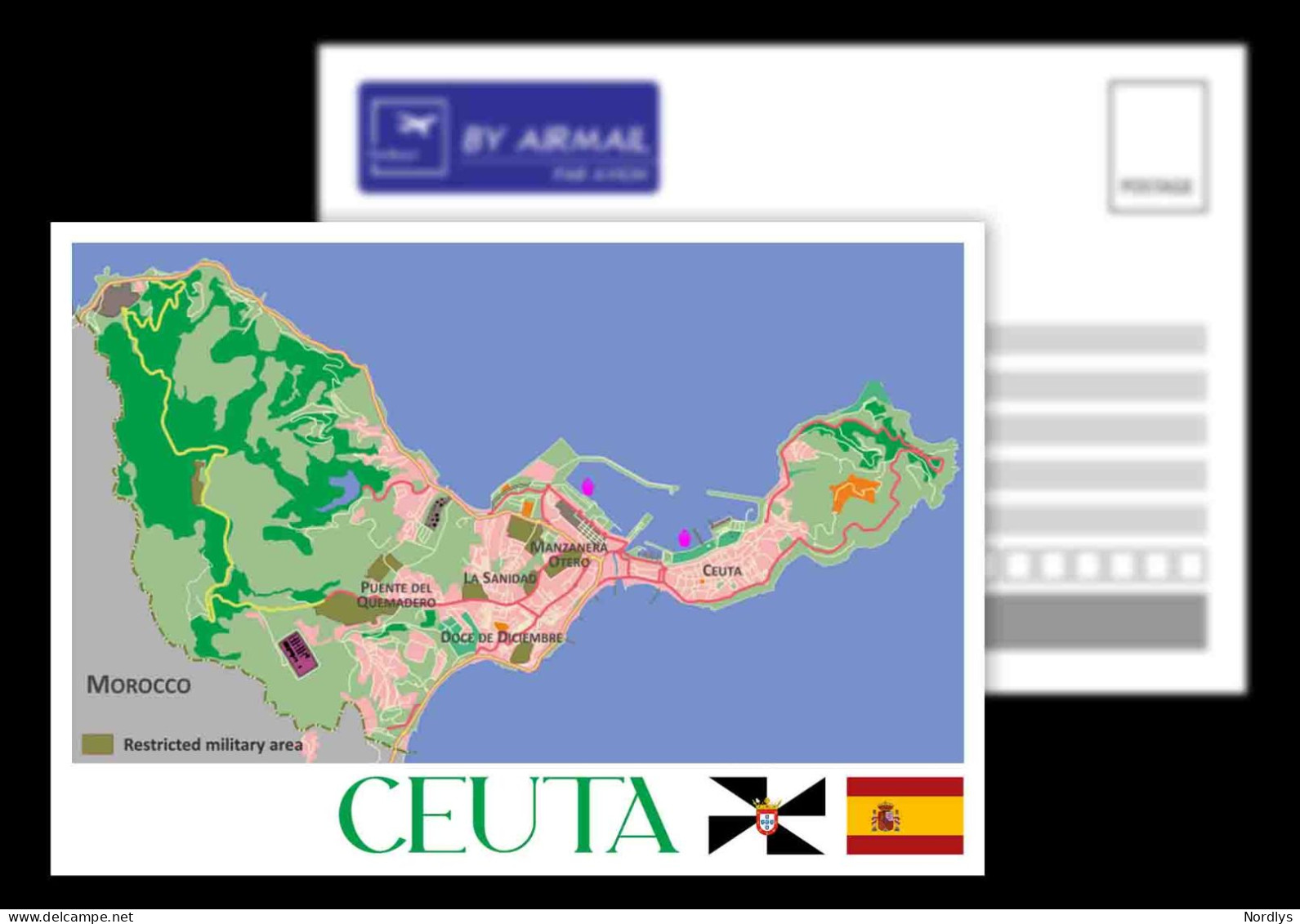 Ceuta / Spain / Postcard / View Card / Map Card - Ceuta