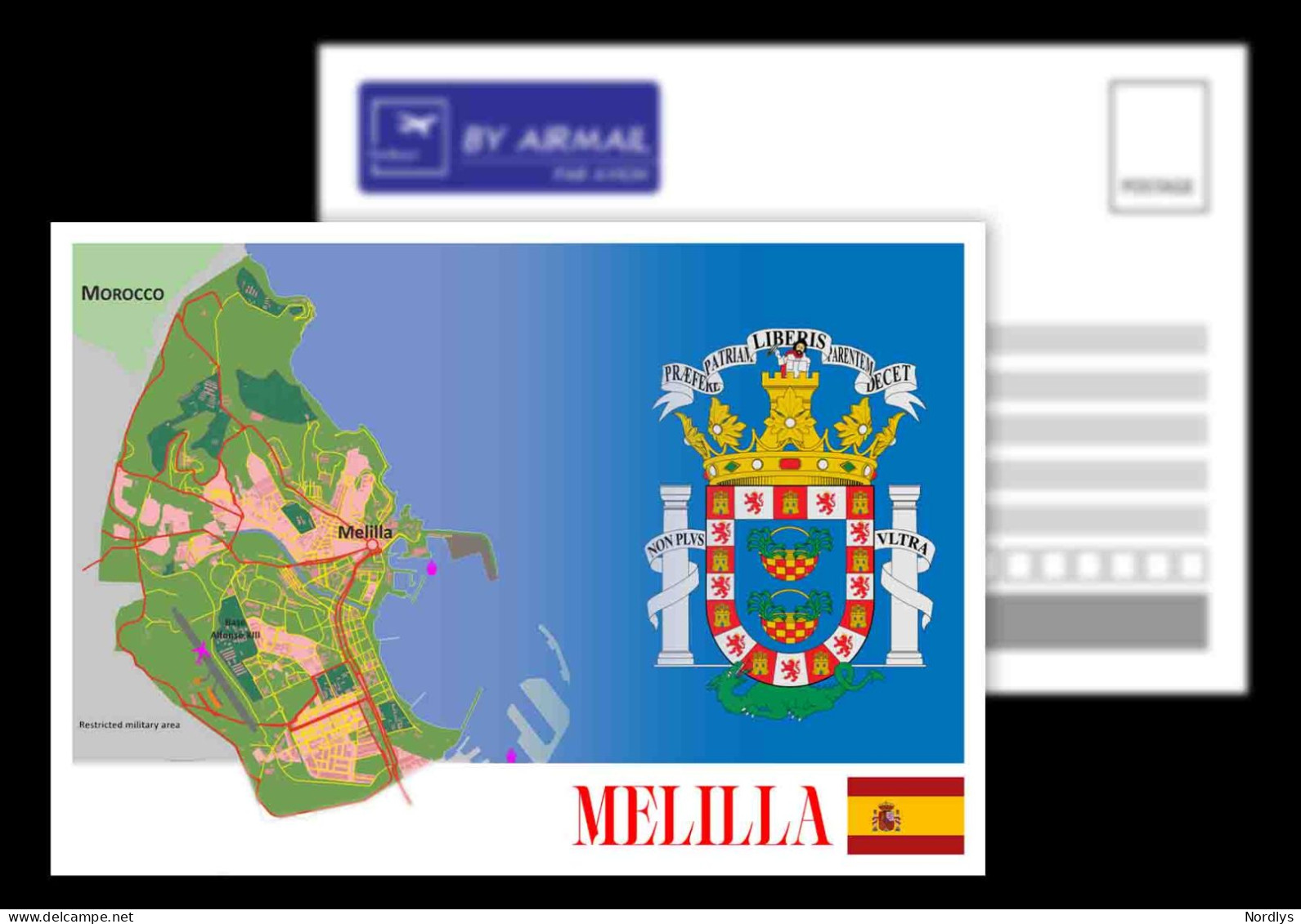 Melilla / Spain / Postcard / View Card / Map Card - Melilla