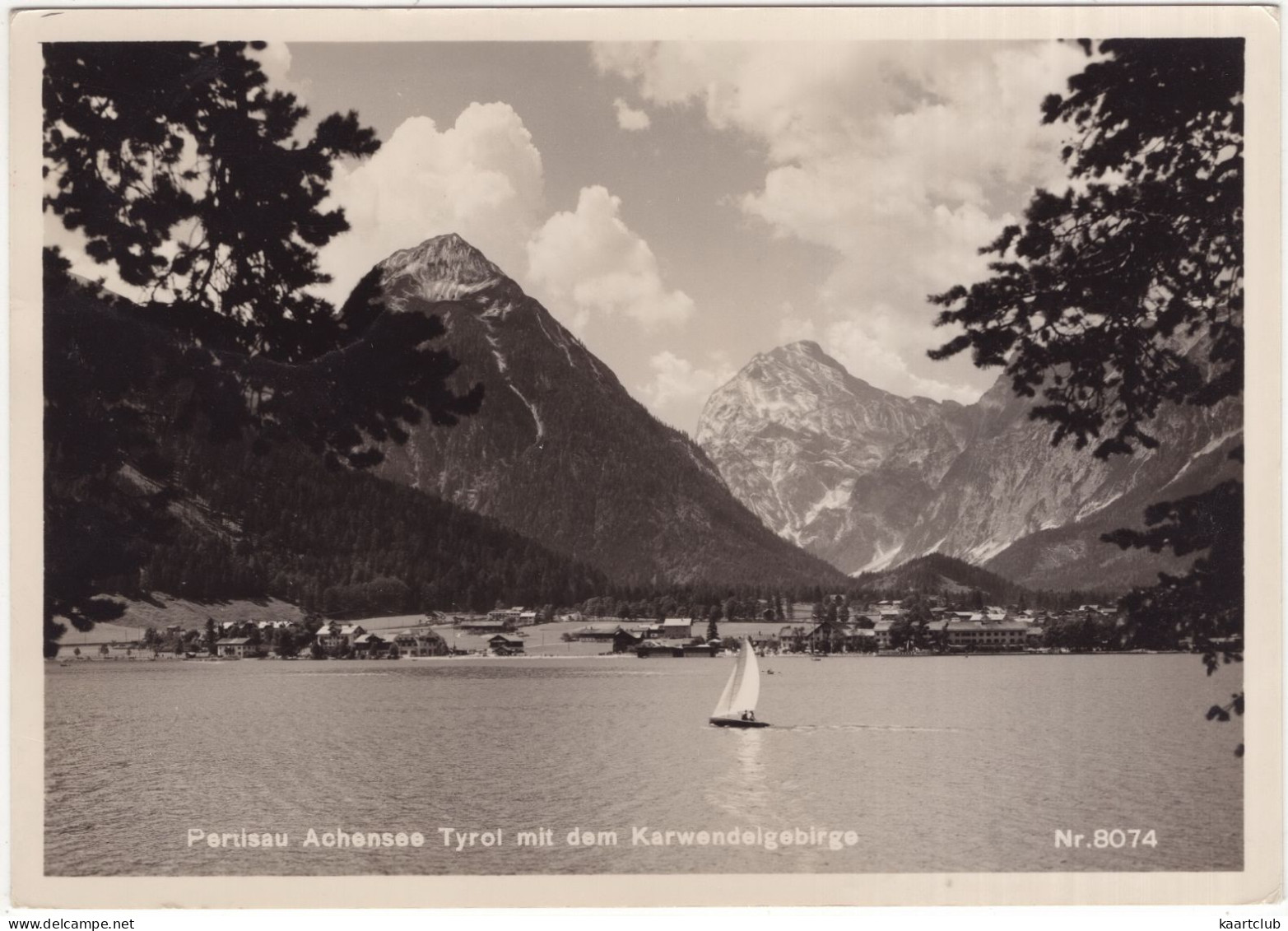 Pertisau Achensee, Tyrol Mit Dem Karwendelgebirge - Nr. 8074 - (Österreich,Austria) - 1955 - Pertisau