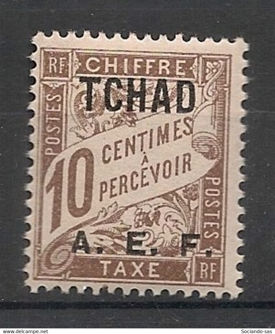 TCHAD - 1928 - Taxe TT N°Yv. 2 - Type Duval 10c - Neuf Luxe ** / MNH / Postfrisch - Unused Stamps