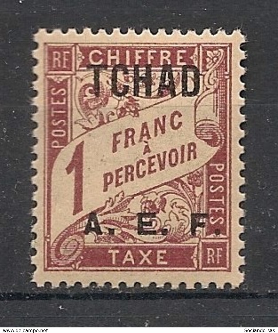 TCHAD - 1928 - Taxe TT N°Yv. 9 - Type Duval 1f - Neuf Luxe ** / MNH / Postfrisch - Unused Stamps