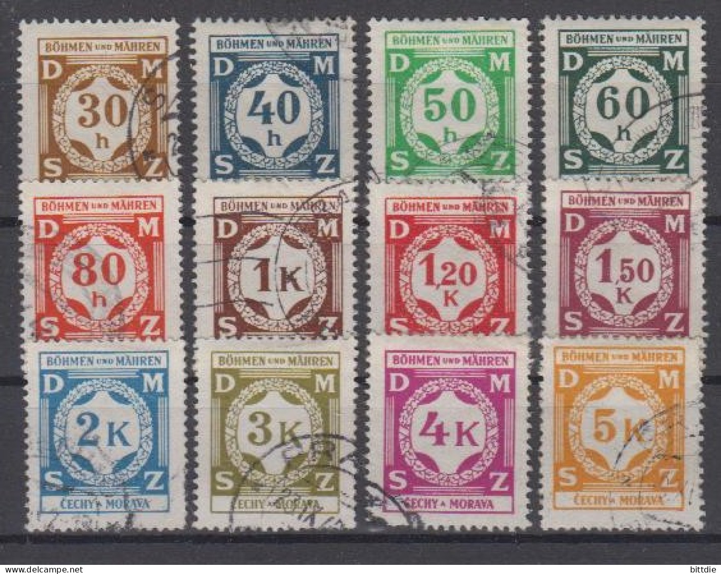B.u.M.  Dienst,  D 1/12 , O   (A6.1507) - Used Stamps