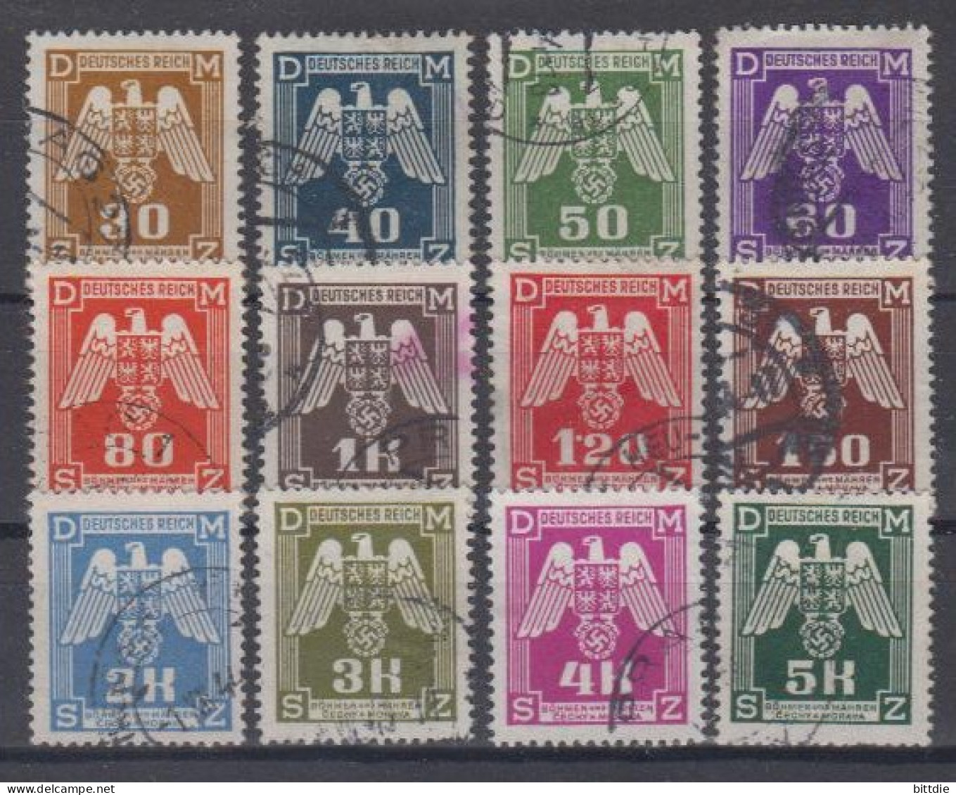 B.u.M.  Dienst,  D 13/24 , O   (A6.1508) - Used Stamps