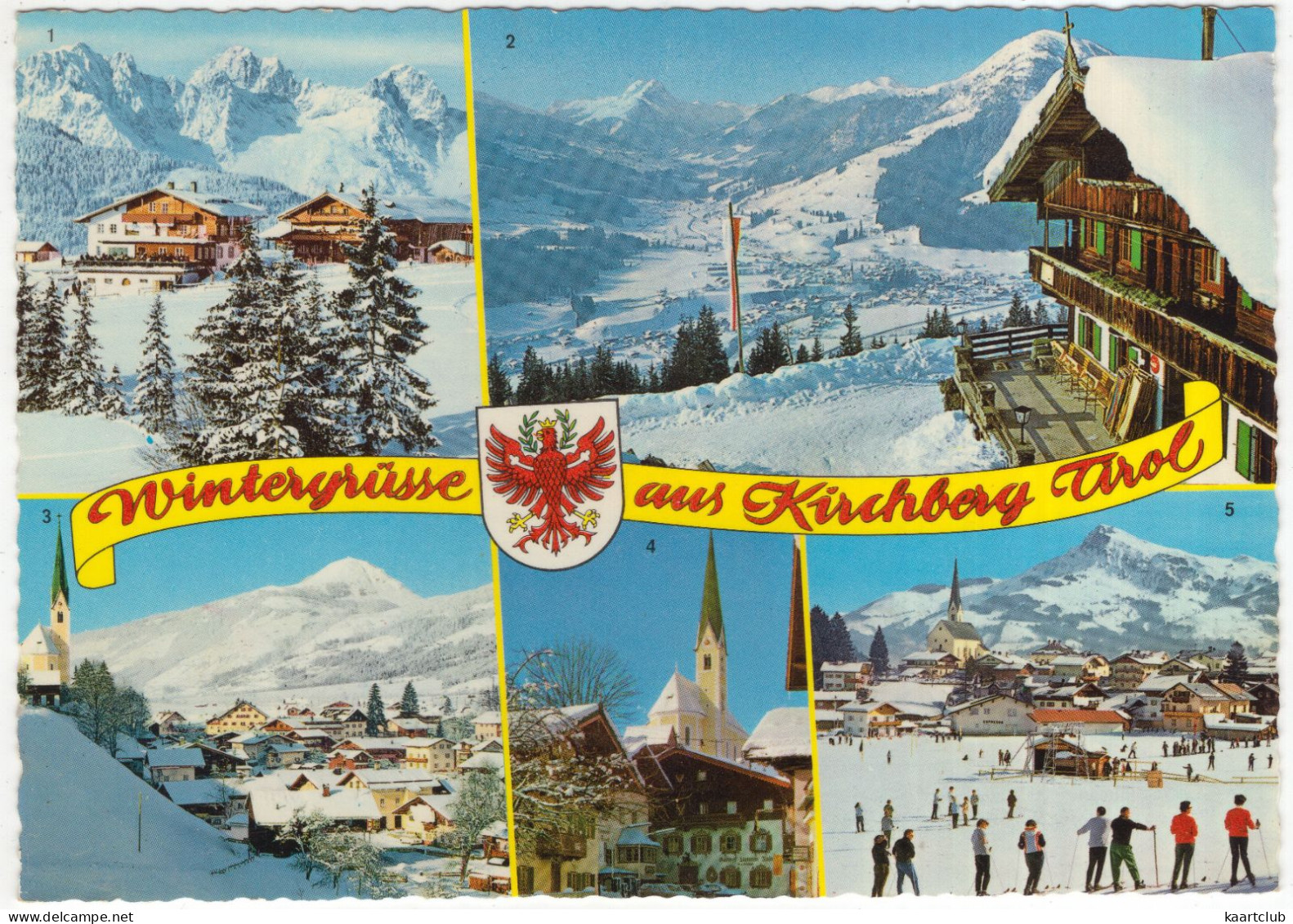 Wintergrüsse Aus Kirchberg Tirol  - Gasthof Maierl, Hohe Salve Rettenstein, Kitzbüheler Horn Usw - (Österreich, Austria) - Kirchberg