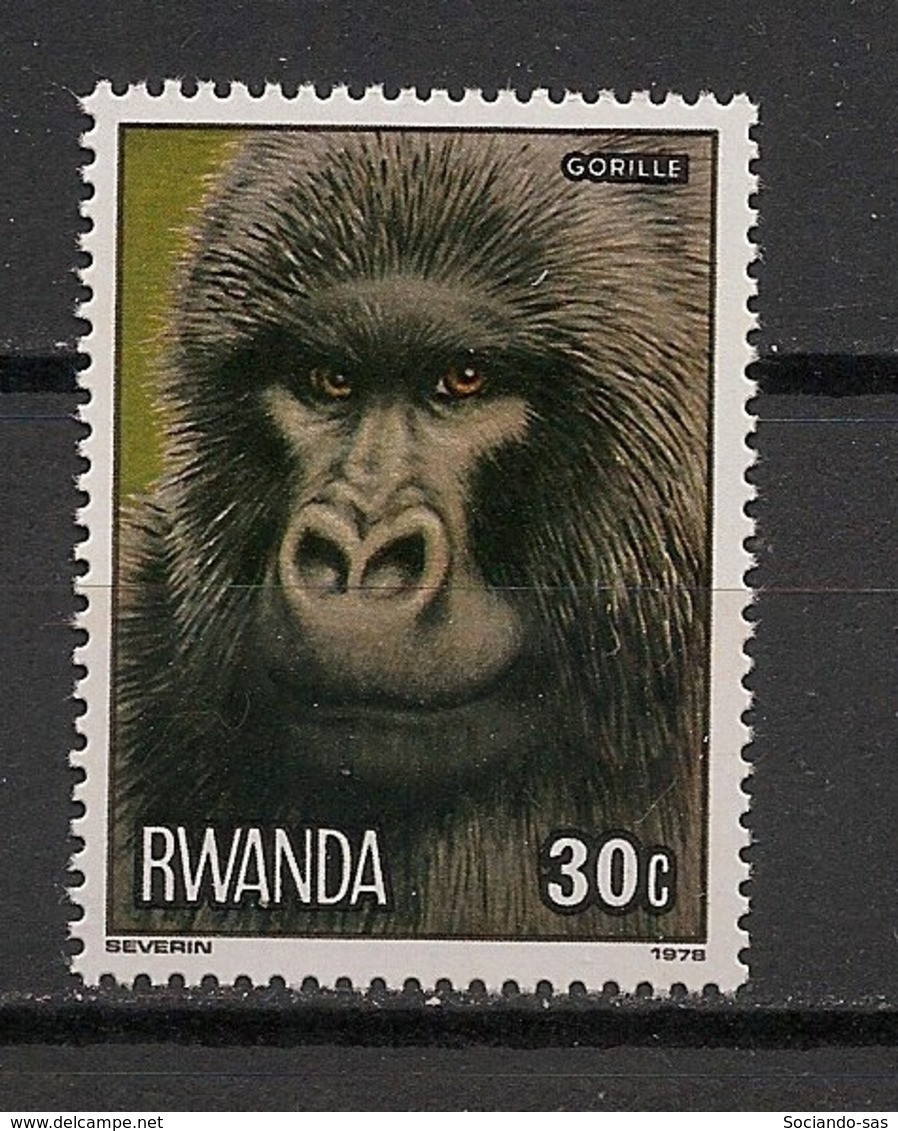 RWANDA - 1978 - N°Yv. 821 - Gorille / Gorilla - Neuf Luxe ** / MNH / Postfrisch - Gorilles