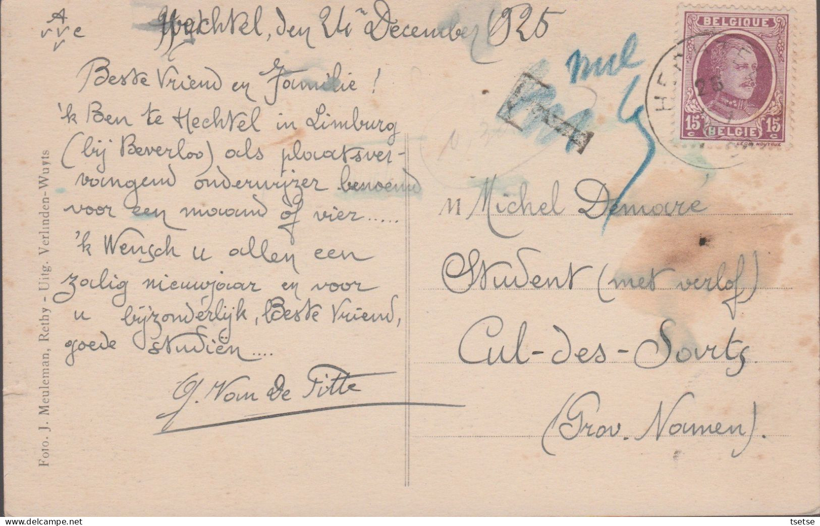 Hechtel - Dorpstraat - 1925  ( Verso Zien ) - Hechtel-Eksel