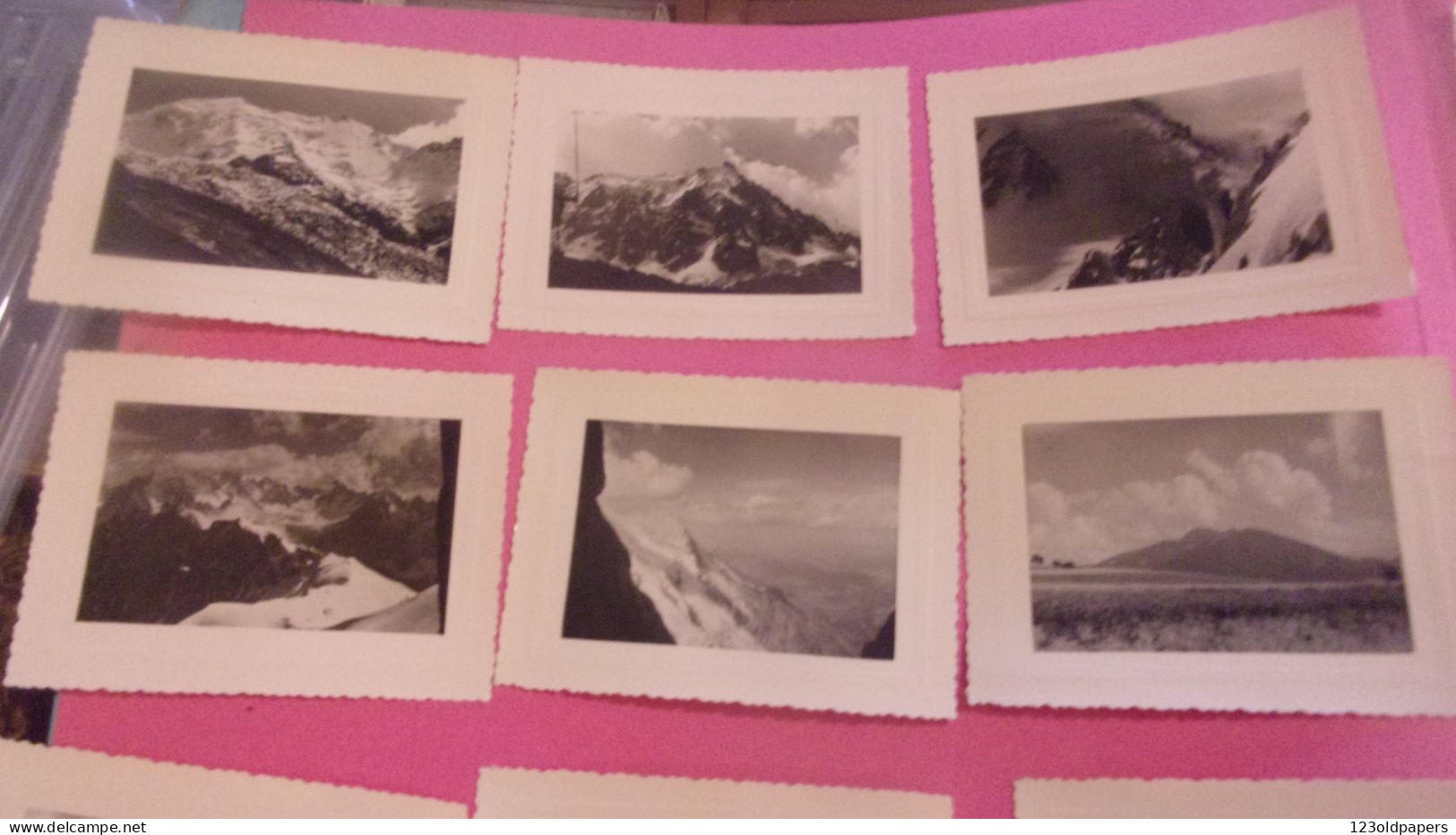 ENSEMBLE DE 24 PHOTOS AMATEUR DE 1957 CHAMONIX  LE BARGY LES BORNES GOULET BOSSONS LEGENDEES - Chamonix-Mont-Blanc