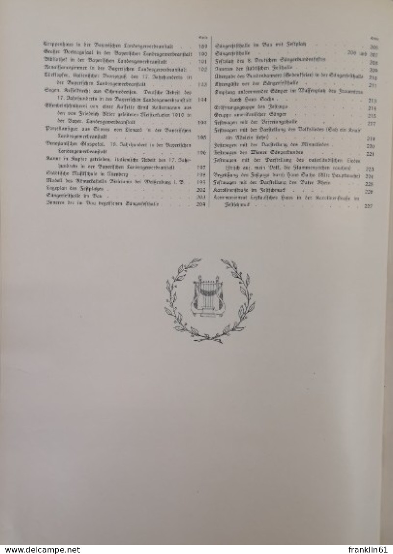 8. Deutsches Sängerbundes-Heft Nürnberg 1912. Fest-Zeitung. - Other & Unclassified