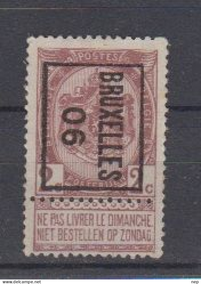 BELGIË - PREO -1906 - Nr 2 B - BRUXELLES "06" - (*) - Typo Precancels 1906-12 (Coat Of Arms)