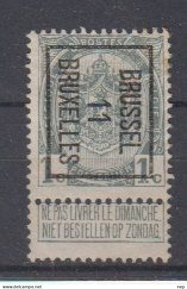 BELGIË - PREO - Nr 17 B - BRUSSEL "11" BRUXELLES - (*) - Typografisch 1906-12 (Wapenschild)