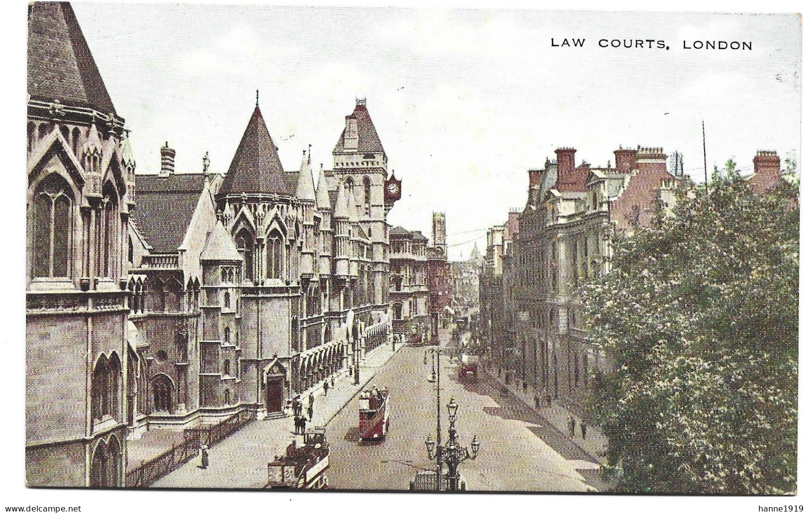 London Law Courts Stamp 1927 Battersea S.W. Ll England Htje - Westminster Abbey