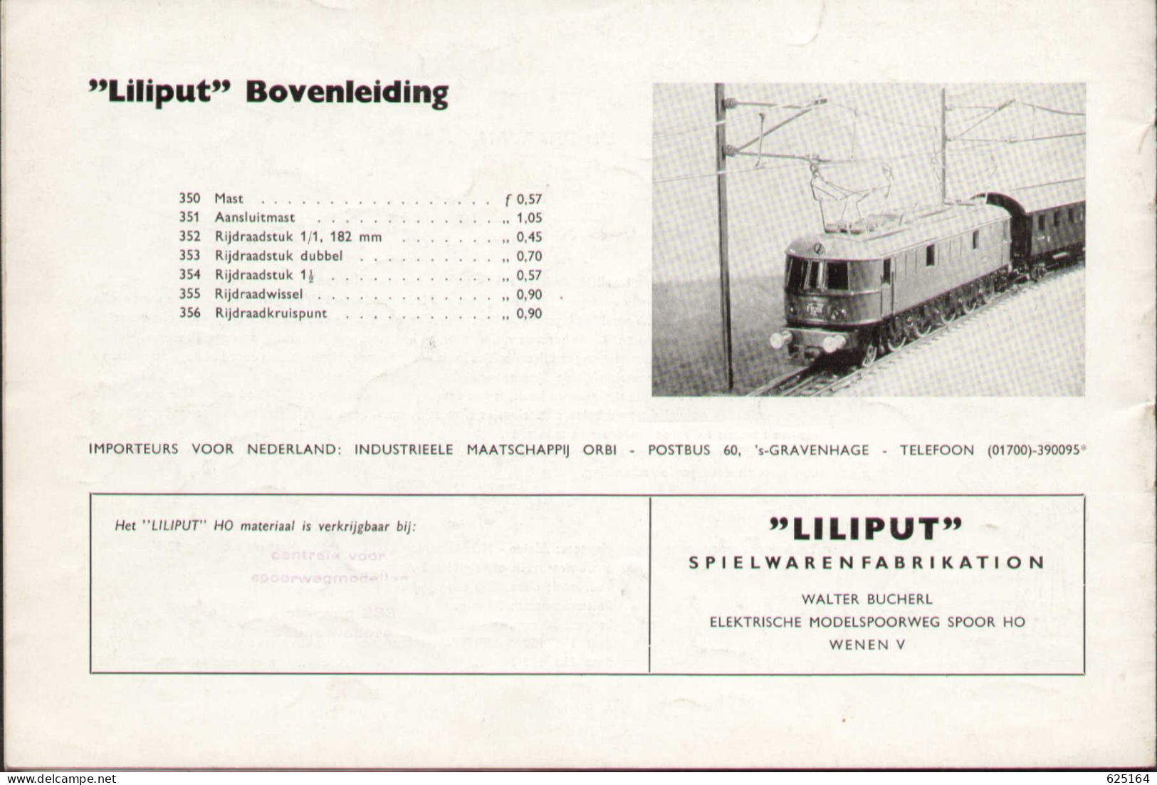 Catalogue LILIPUT 1958 Niederländische Ausgabe Maßstab HO 1:87 - En Néerlandais Et Allemand - Nederlands