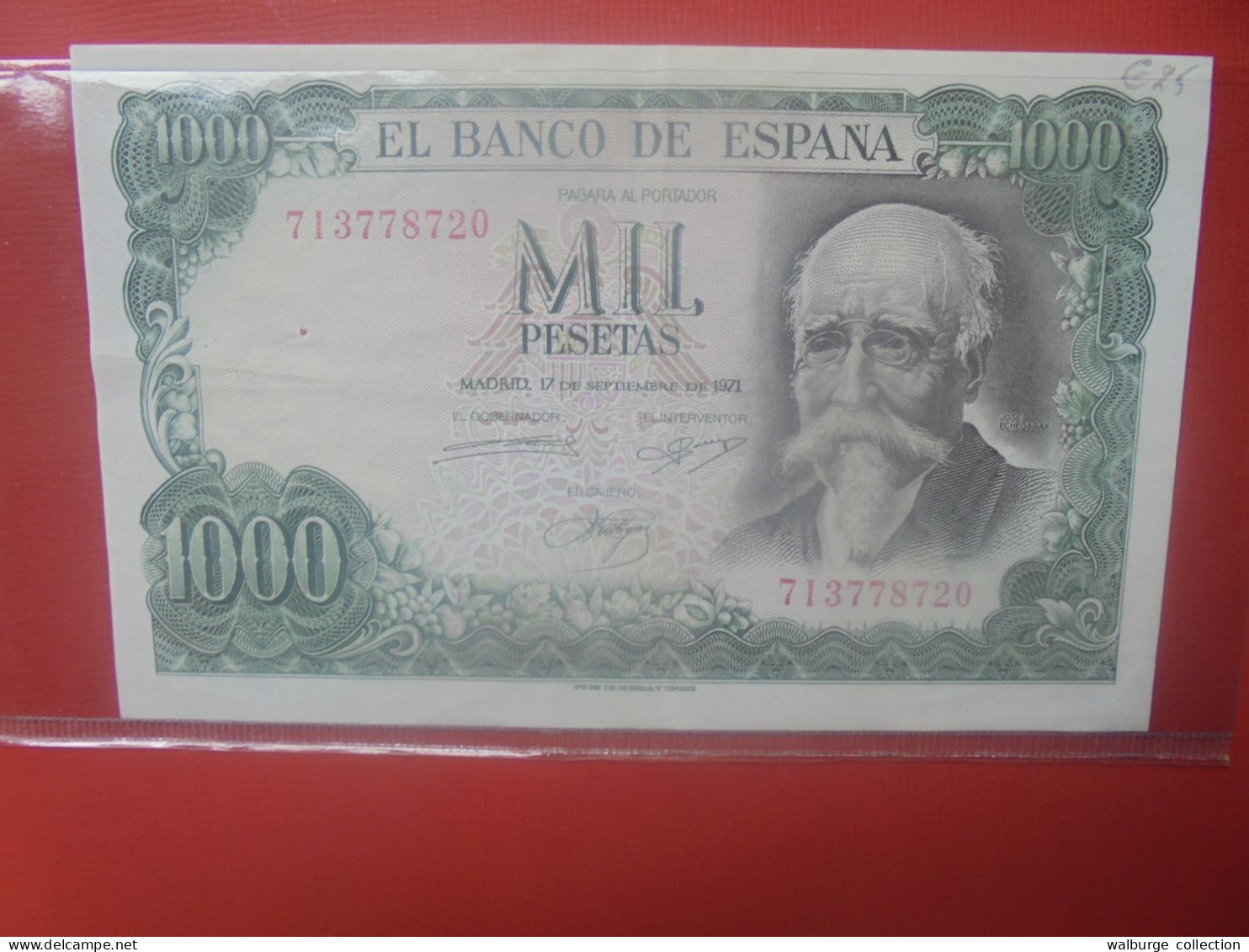 ESPAGNE 1000 PESETAS 1971 Peu Circuler BELLE QUALITE (B.30) - 1000 Peseten