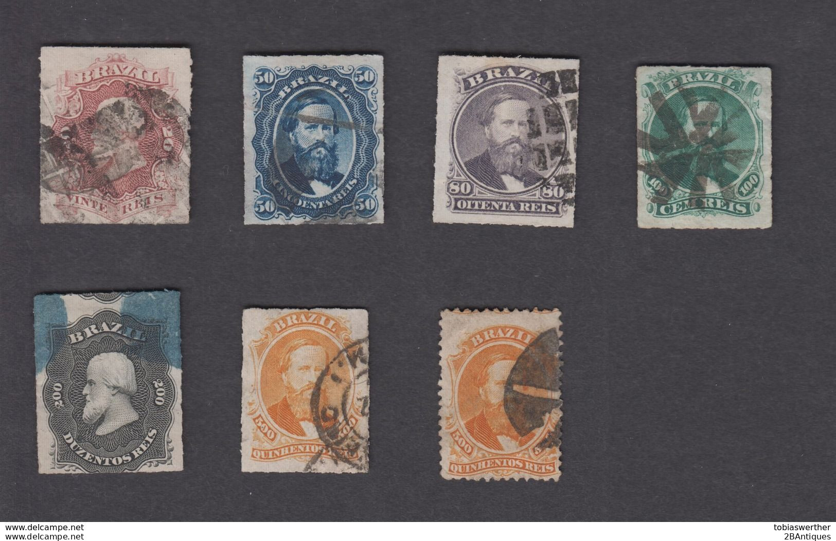 Brazil 1866 Emperor Dom Pedro - Used Stamps